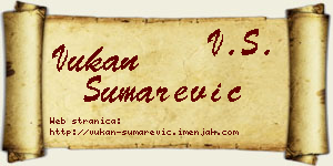 Vukan Šumarević vizit kartica